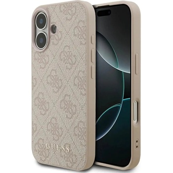 GUESS Класически калъф Guess 4G за iPhone 17 - розов (3666339556228)