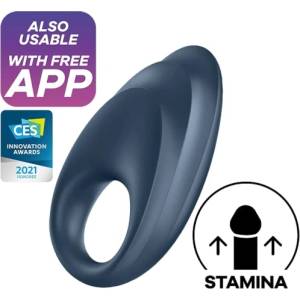 Satisfyer Презаредим вибриращ пенис пръстен Satisfyer Powerful One с App