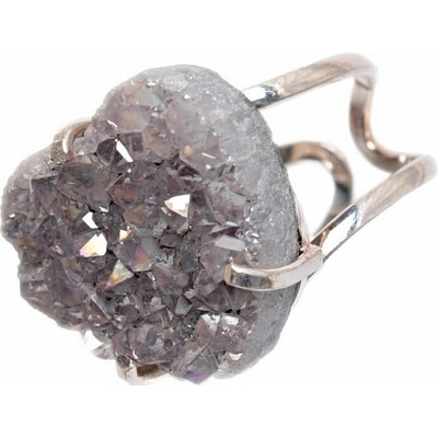 Nefertitis Be Beautiful Achát srdce aqua aura prsten NF54658