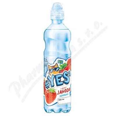 Dobrá voda YESs Jahoda neperlivá 0,5 l