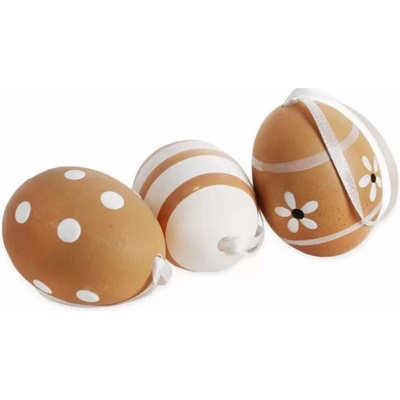 Lepaso Vajíčka reálná 6ks/6cm natural