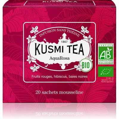 Kusmi Tea Porciovaný ovocný čaj AquaRosa Bio 20 vrecúšok