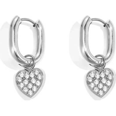 ORNAMENTI Náušnice Heart Parfait silver OOR800178