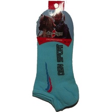 Design Socks dívčí kotníčkové ponožky jednobarevné tyrkysová