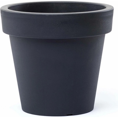 PlasticFuture Květináč Lofly antracit, 15,8 cm