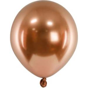 Party Deco Латексови Балони Хром, Меден Цвят - 12 см (chb1-5-020-50)