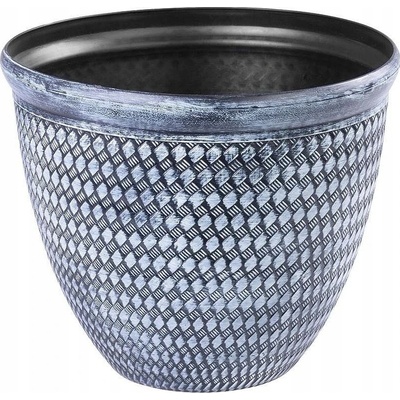 Strend Květináč plast modrý, šedý Pro 30 x 38 x 30 cm