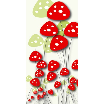 Dimex S-337 vliesová fototapeta na zeď Red amanitas rozměry 110 x 220 cm