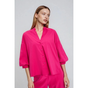 Moodo Фуксия риза с набрани ръкави Moodo Moodo | Lilav | ЖЕНИ | XXL
