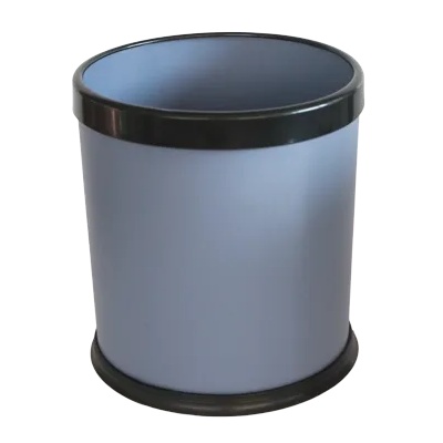 Horecano GX-024E-Кош хотелиерски с подвижен ринг за торбичка СИВ Ø24xh26cm (0114990)