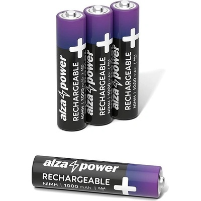 AlzaPower Rechargeable HR03 1000 mAh 4ks – Sleviste.cz