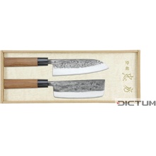 Dictrum Japonské nože 719947 Tadafusa Hocho Nashiji 2 ks Santoku and Usuba