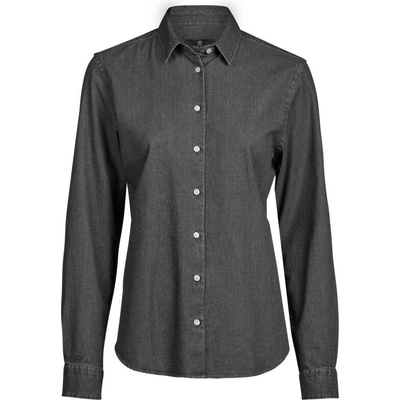 TeeJays TJ 4005 denim dlouhý rukáv dámská Černá denim