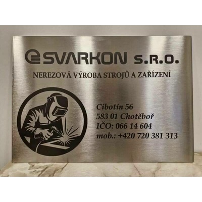 Reklamní cedule PVC pěněné 5 mm + polymerická fólie s laminací nebo UV tisk 30x30 cm