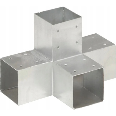 Greatstore Trámová spojka ve tvaru X pozinkovaný kov 91 x 91 mm