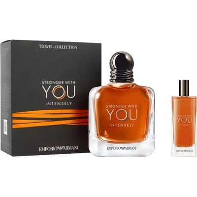 Giorgio Armani Emporio Armani Stronger With You Intensely Комплект (EDP 100ml + EDP 15ml) за Мъже