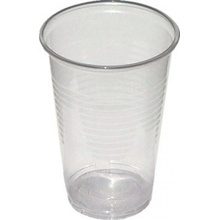 Economy Poháre plastové 200ml priehľadné