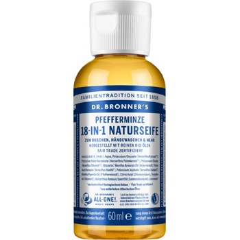 Dr. Bronner's prírodné mätové mydlo 60 ml