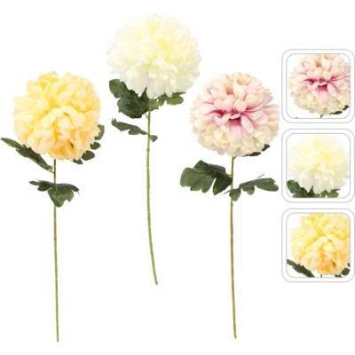UMELÁ VETVA - VEĽKÁ CHRYSANTÉMA 72 CM MIX FARIEB bal=24ks *4052