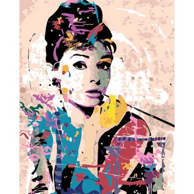 Zuty Malování podle čísel AUDREY HEPBURN