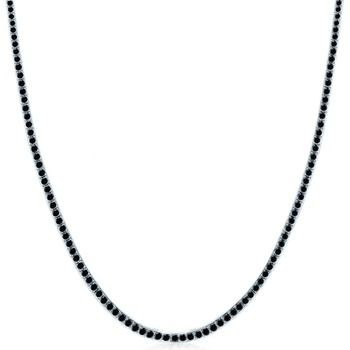 SAVICKI Тенис колие Luminy 2, 5 мм: бяло злато, черни диаманти