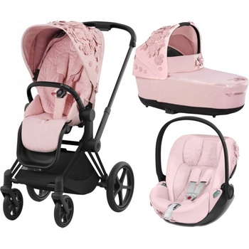 CYBEX Rám Priam 4.0 Seat Pack Lux Carry Cot + Cloud T i-Size Simply Flowers 2023 Pale Blush