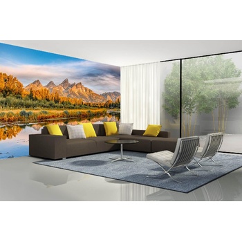 DIMEX ART s. r. o Самозалепваща се флизелинова фототапета национален парк гранд тетън 375 x 250 см