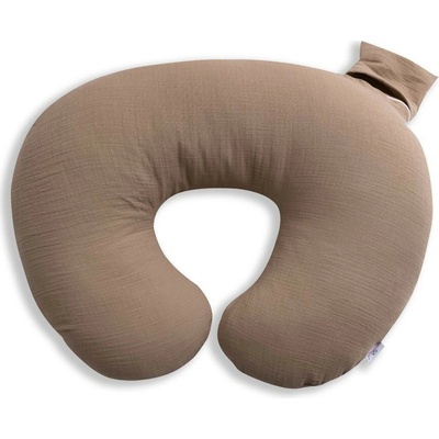 BABYMATEX Mušelínový polohovací polštář MiniRelax Hnědý