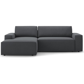 Micadoni Тъмносив разтегателен ъглов диван (ляв ъгъл) Jodie - Micadoni Home (MIC_LCF_78_F1_JODIE5)