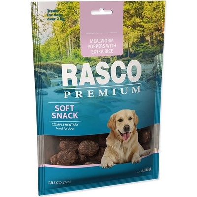 RASCO Premium Mealworm Poppers with E x tra Rice 230 g