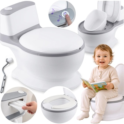 Ricokids Nočník pro děti s melodií RK-290 bílá a modrá