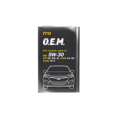 MANNOL 5W30 - 1L - 7713 O.E.M. for Korean cars ILSAC GF-5/GF-4/GF-3 - MN7713-1BME