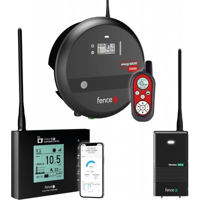 Fencee Set elektrického ohradníku Chytrá Farma - RF zdroj 8 J, ovladač - WiFi Gateway - Monitor MX10 ZDARMA