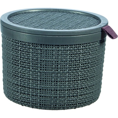 CURVER JUTE 2L Košík okrúhly 17 x 17 x 13 cm, tmavo sivý 01903-G44