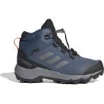 adidas Terrex Детски туристически обувки adidas Terrex Kid's Terrex Mid GTX Walking boots - Wonder Steel / Grey Three / Semi Impact Orange - размер 33, 5 (EU) (702-1236-1812)