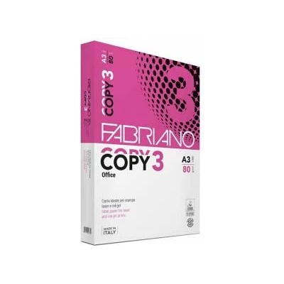 Fabriano Копирна хартия Fabriano Copy 3, A3, 420 x 297 mm, 80 g/m2, Гладка, 500 листа, 1505100120