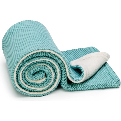 T TOMI Pletená deka WARM Mint waves