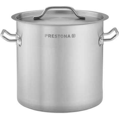 PRESTONA Hrnec vysoký 12 l 250 mm z nerezové oceli s pokličkou 210107