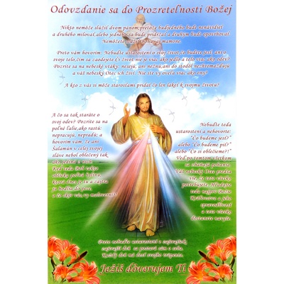 Pohľadnica: Odovzdanie sa do Prozreteľnosti Božej - bez textu