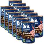 Brit Консерва Brit premium by Nature Пиле и Сърца 12 x 400 г