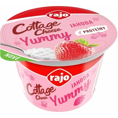 Rajo Cottage Cheese Yummy jahoda 180 g