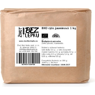 Život bez lepku jazmínová ryža 1 kg
