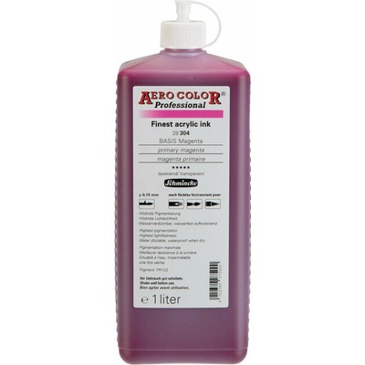 Schmincke Aero Color akrylový atrament Professional 1 l 304 primárna purpurová
