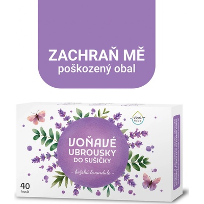 Ecohaus Ubrousky do sušičky božská levandule 40 ks – Zbozi.Blesk.cz