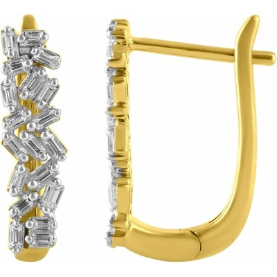 Eppi Zlaté náušnice s diamantmi Cathie E49541