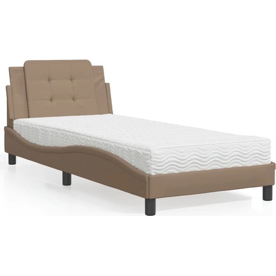vidaXL 11461.3208849 Rám postele bez matrace Zadar cappuccino umělá kůže