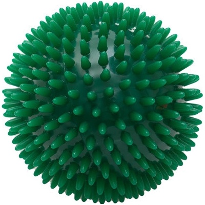 Sanomed Masažná loptička ježko, zelená 10 cm