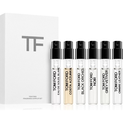 Tom Ford Signature TOM FORD Black Orchid 1,5 ml + TOM FORD Noir Extreme 1,5 ml + TOM FORD Ombré Leather 1,5 ml + TOM FORD Eau de Soleil Blanc 1,5 ml + TOM FORD Costa Azzurra 1,5 ml + TOM FORD Grey Vet