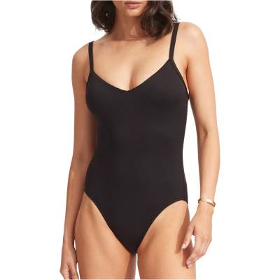 Seafolly Дамски бански костюм Seafolly Women's Collective Sweetheart One Piece Swimsuit - Black - размер 34 (EU) (150-5729-0111)