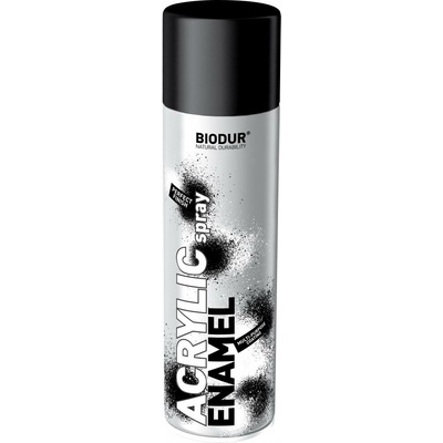 Biodur Akrylový matný černý lak ve spreji 500 ml/ 9005 M